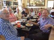 A8 12 Apostles - Morning tea at Lavers Hill - Ray W, Lynda R, Mike K, Robin & Carol S, Joy & Ian D